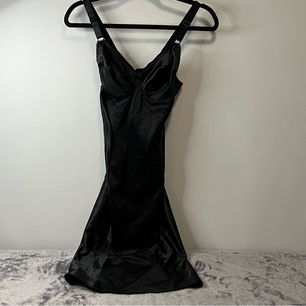 Vintage Crown-Ette 4423 Body Shaper Second Skin Boudoir Slip Dress Size 36B